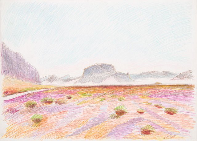 The Late Ali Golestaneh, Yazd Desert, 1988
