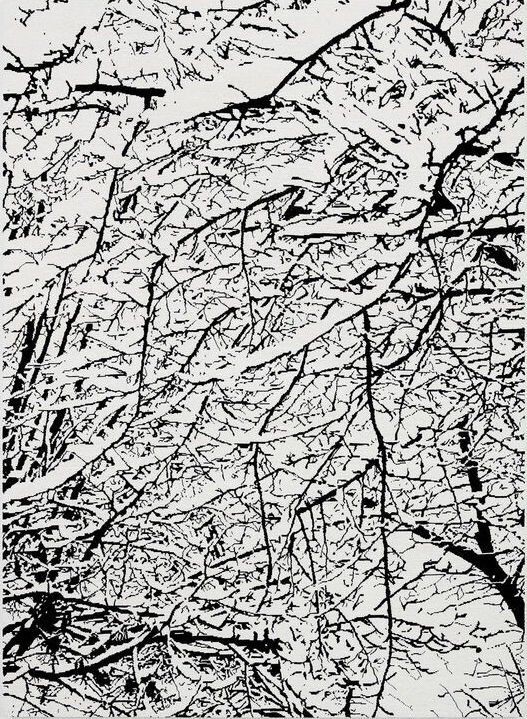 Farhad Moshiri, SNOW FOREST 008A, 2017