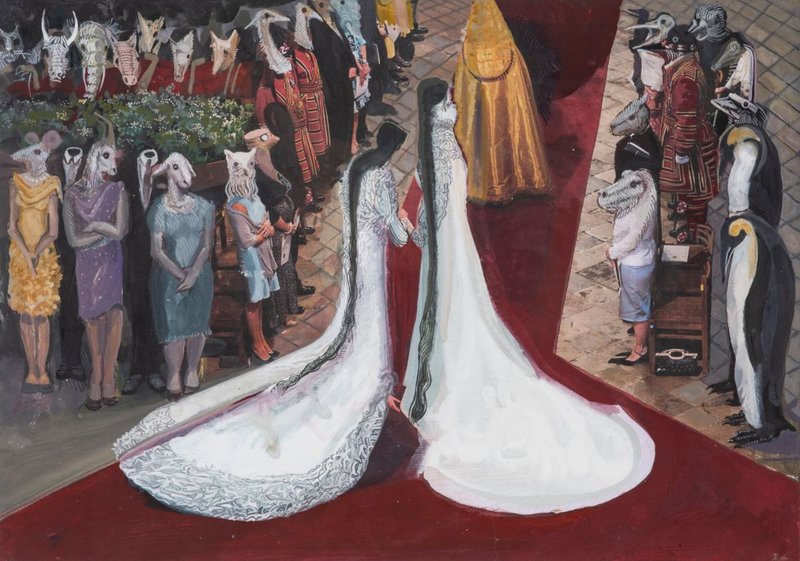 Rokni Haerizadeh, The Bride and Groom on Red Carpet, 2013