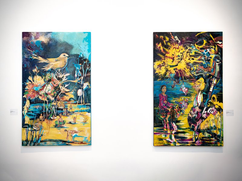 Land Is Feeling, Color Is Remedy, installation view