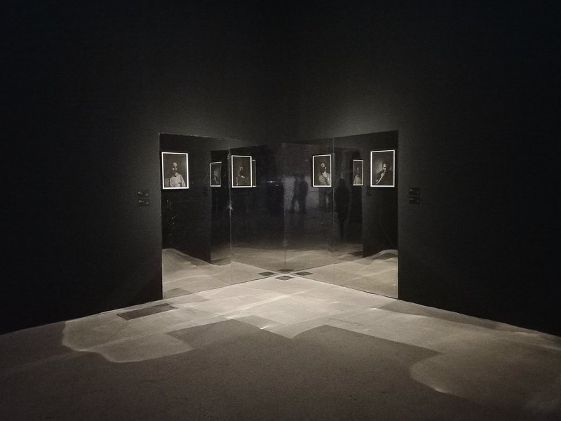 I Am Standing in the Middle of the Information Highway and Laughing – –, installation view