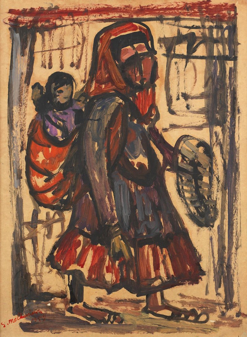 Sirak Melkonian, Motherhood, 1957