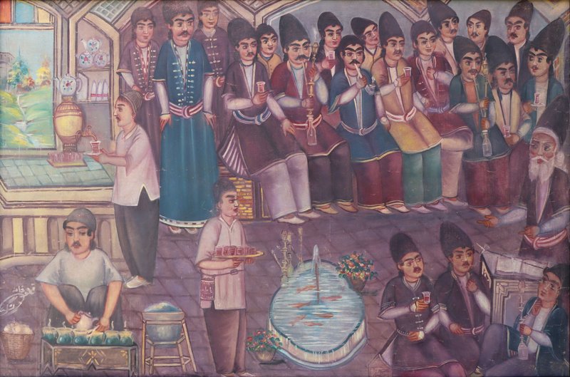 Jafar Lashgari, Coffee House, 2000