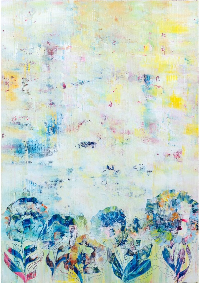 Sassan Behnam Bakhtiar, Fleurs de l’Âme Bleues , 2020