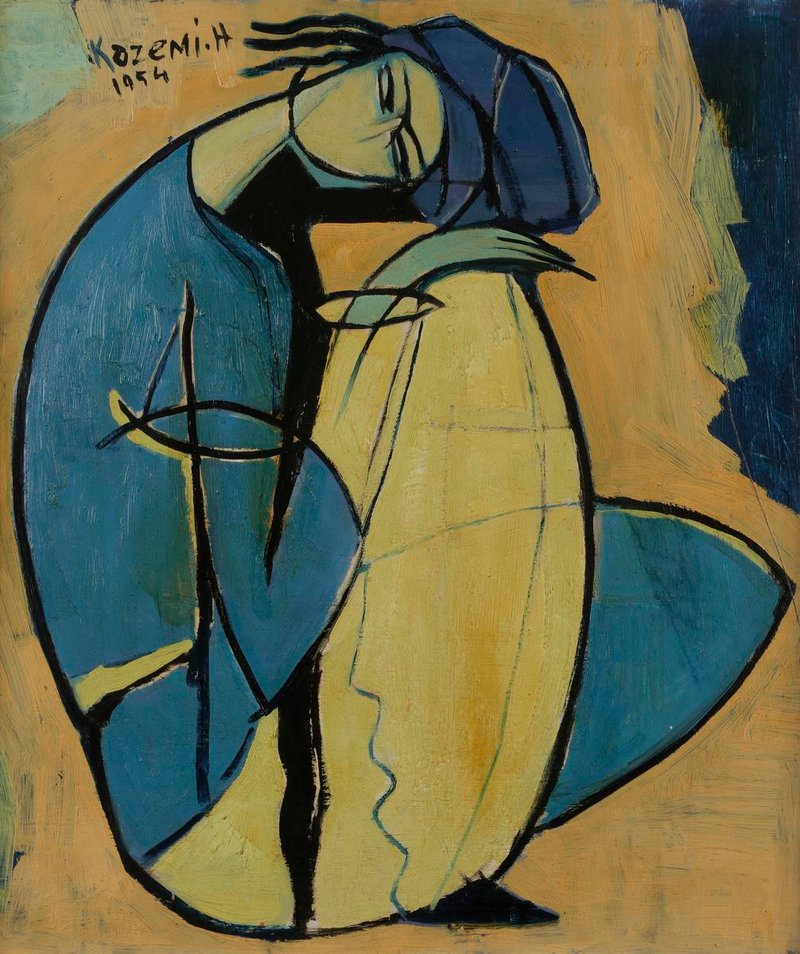 Hossein Kazemi, Meditation, 1954