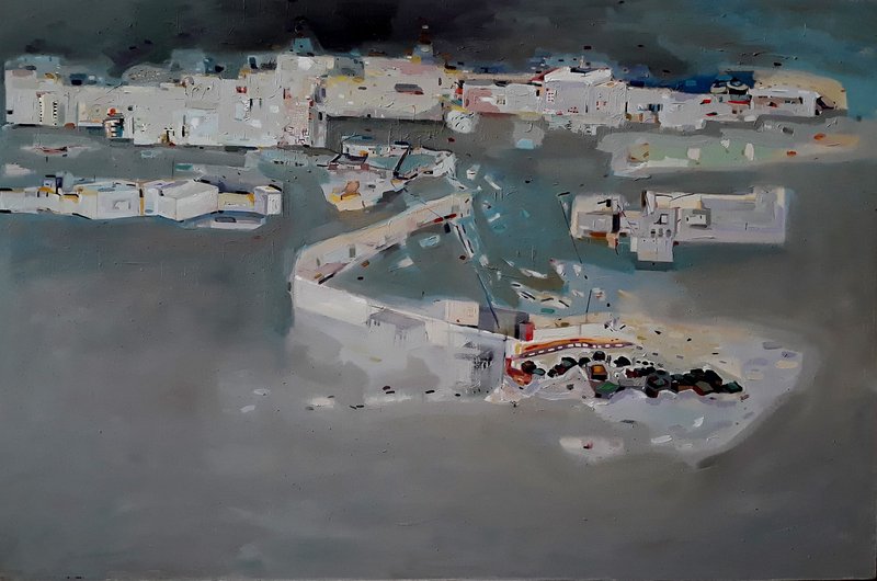 Fariba Gorjian, White Hill, 2021