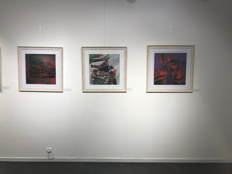 Commemoration of the 10th death anniversary of Mehdi Sahabi, installation view