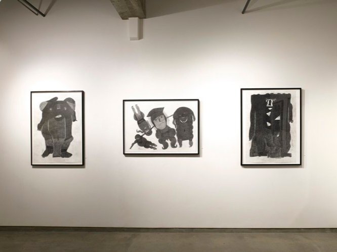 Dancing in Plain Sight: Late Drawings by Davood Koochaki, installation view