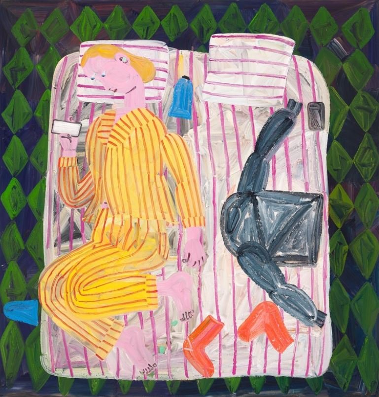 Grace Weaver, Bed-Painting, 2023