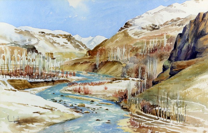 سومبات درکیورقیان، چشمانداز کوه و جوی، 1352