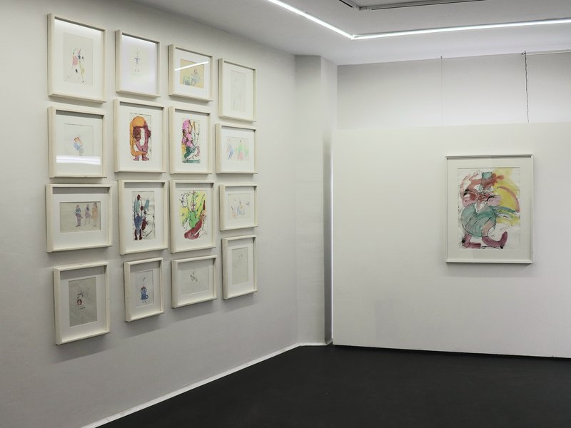 solo show - Ardeshir Mohassess, Installation view.
