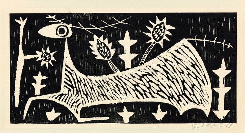 Bahman Mohassess, Deer, 1956