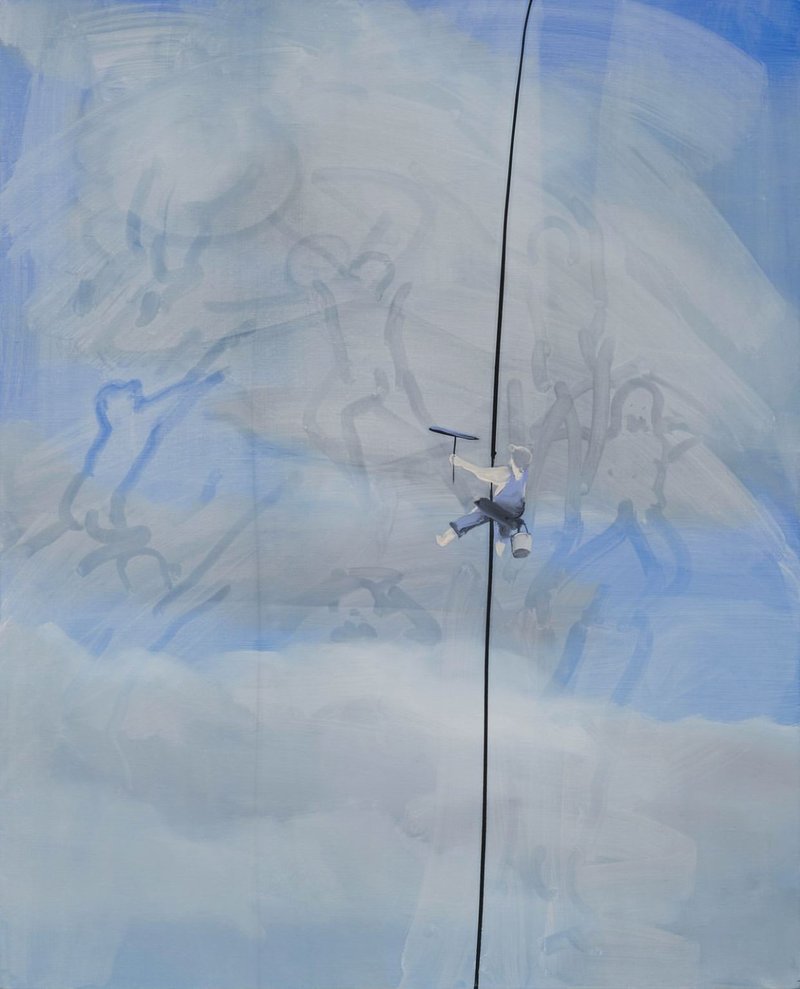 Tala Madani, Squeegee Man, 2023