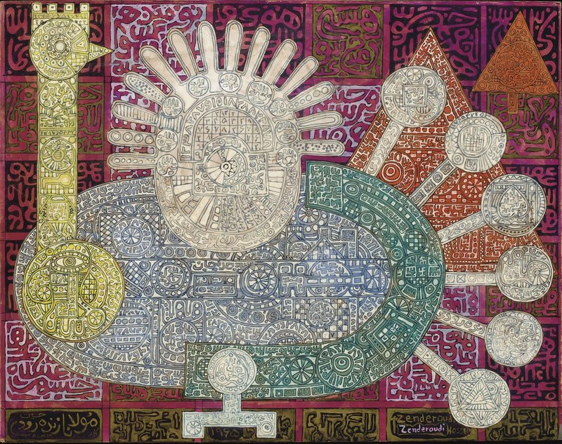 Charles Hossein Zenderoudi, Untitled, 1965