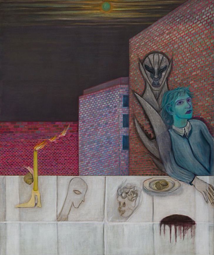Kiarash Khazaei, Windy Rooftop and the Anal Staircase, 2019