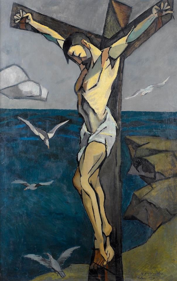 Houshang Pezeshknia, Crucified, 1946