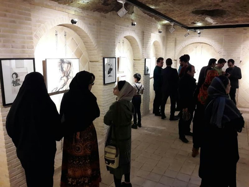 Drawing - Movement, installation view