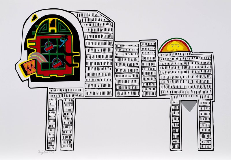 Parviz Tanavoli, Lion and sun, 2010