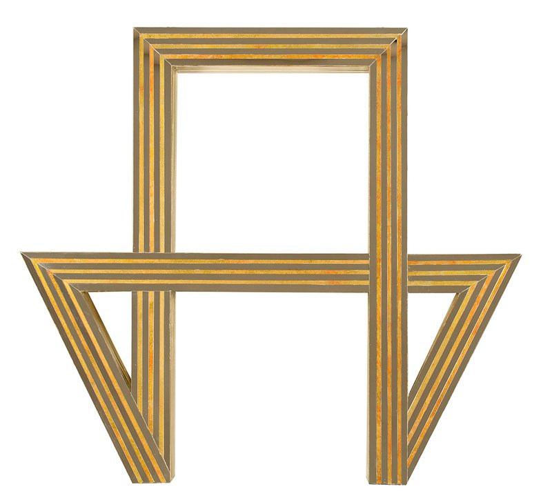Monir Shahroudy Farmanfarmaian, Square and Triangles, 2008