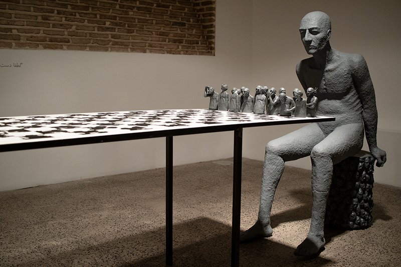 Uncertain And Endless From ongoing series “Homo”, installation view