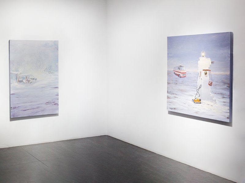 But It Also Snowed on the Sun, installation view