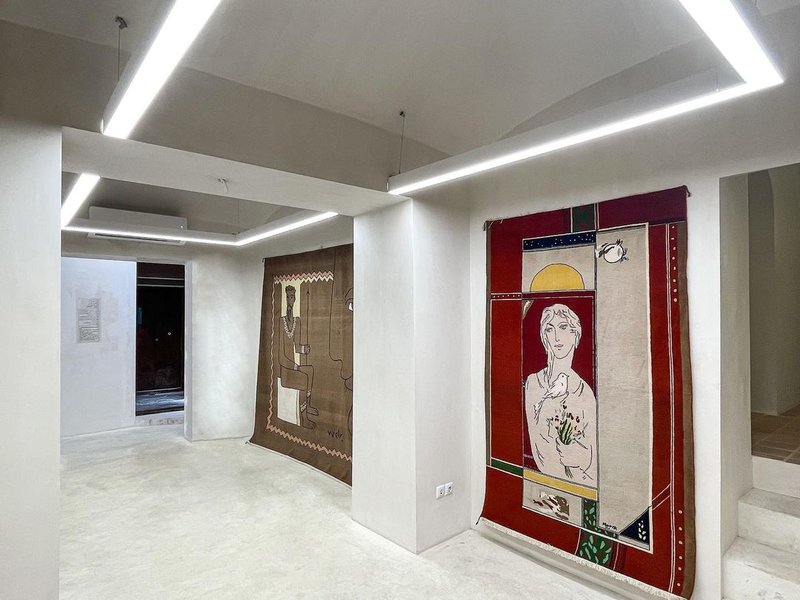 Exhibition of Bahram Dabiri's Carpets, installation view