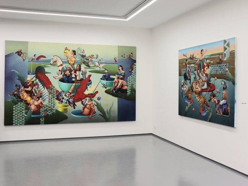 Etefagh at No. 10, installation view