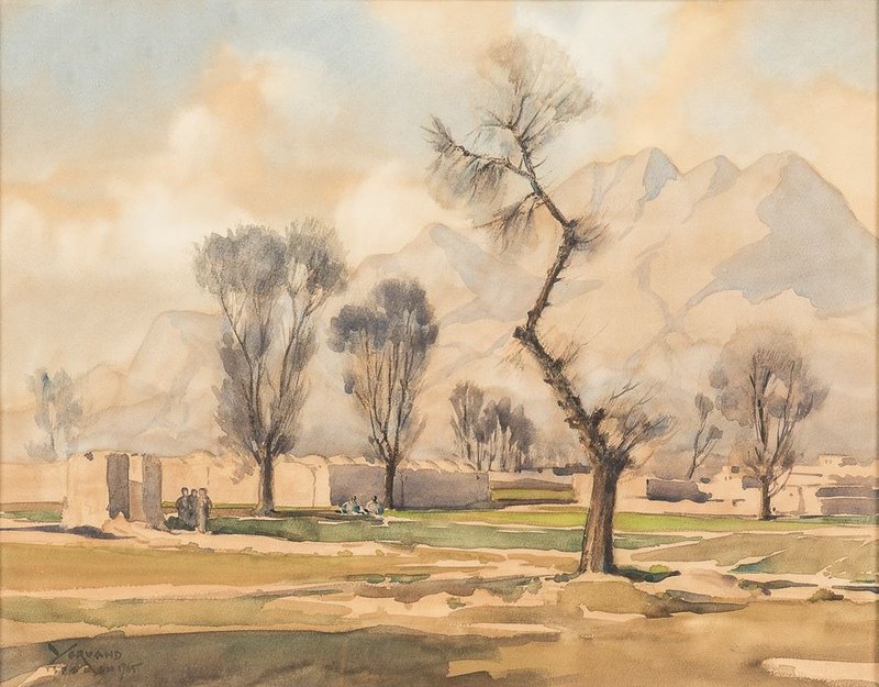 Yervand Nahapetian, Village Landscape, 1965