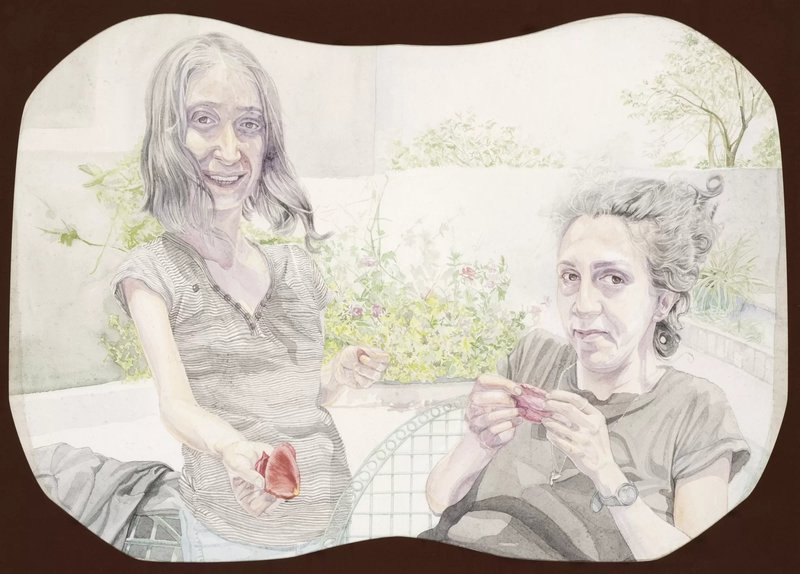Serminaz Barseghian, Aylar and Manijeh in Garden, 2022