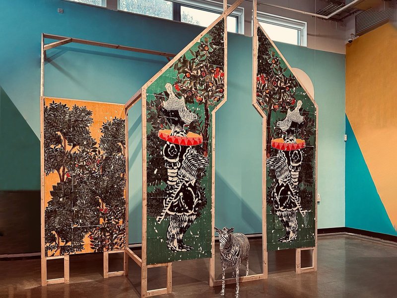 Playing In Wonderland, installation view