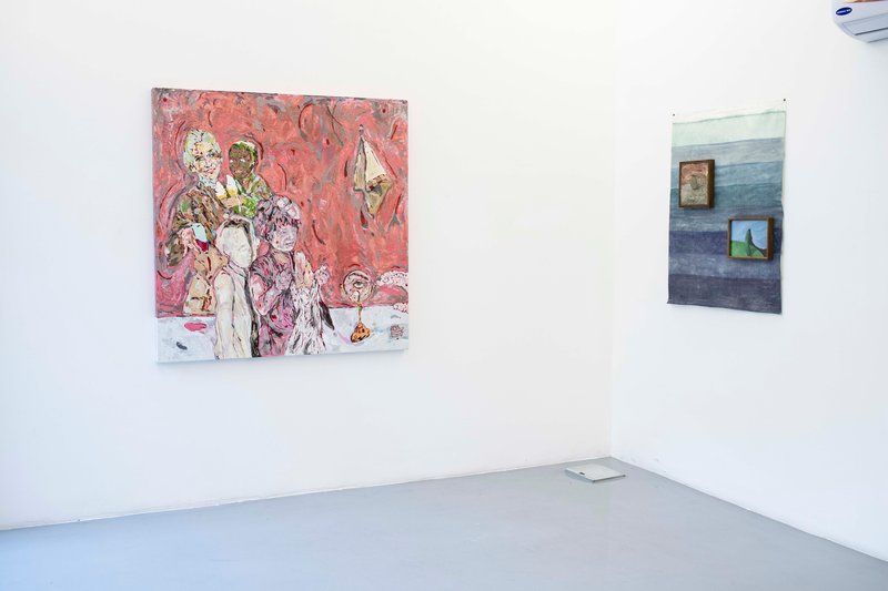 Mysteries of Food Items and People, installation view