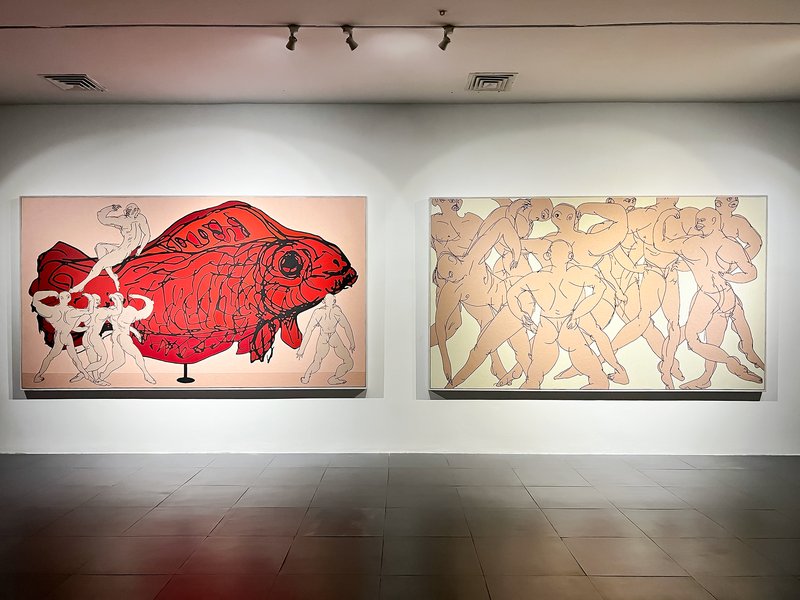 Shahrooz Sadr's Paintings, installation view