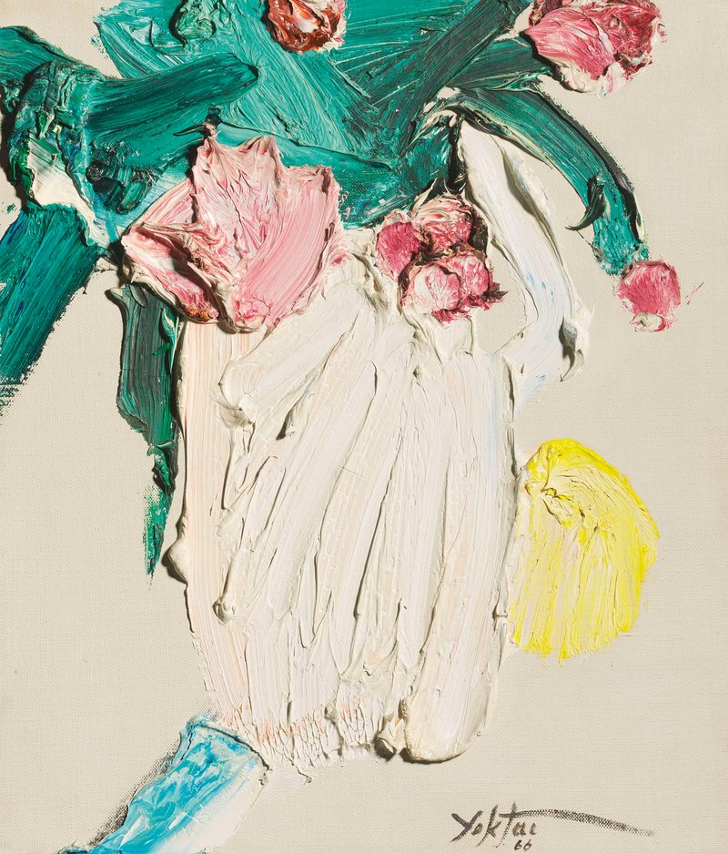 Manoucher Yektai, Peonies, 1966