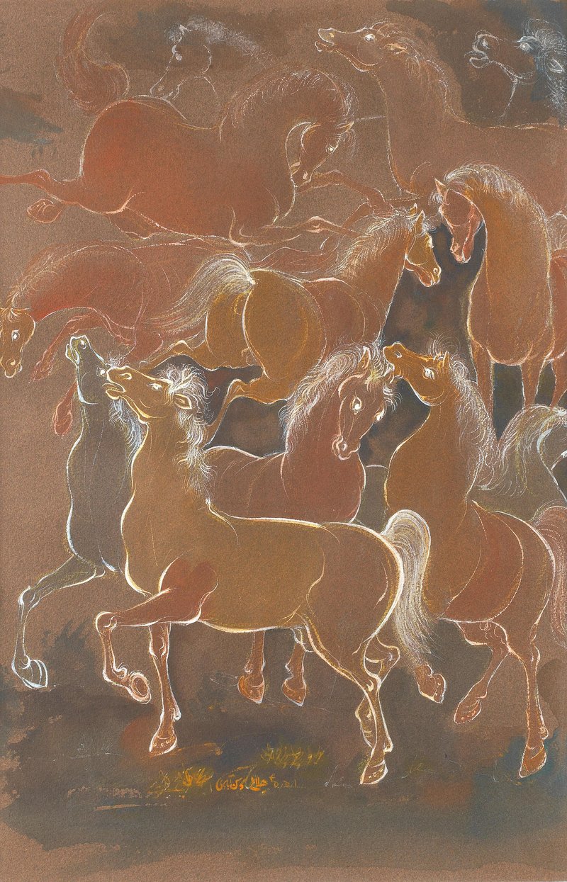 عباس جلالی سوسن‌آبادی، اسب‌ها، 1345