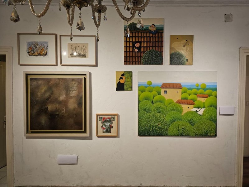 مزایده آثار هنری فضای معاصر آیریس, Installation view.
