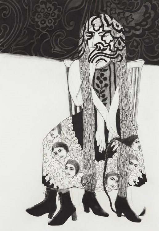 Samira Abbassy, Heaven & Hell in Her Skirt Aflame, 2014