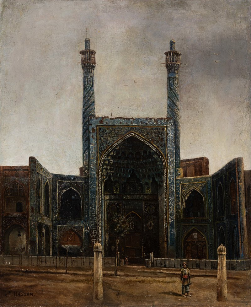 Hassanali Vaziri, Imam Mosque in Isfahan, 1921