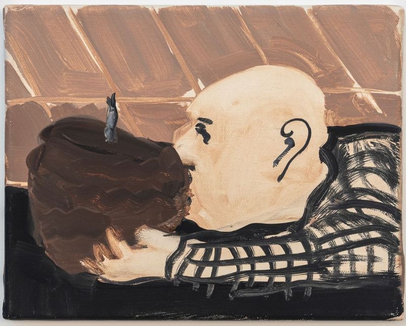Tala Madani, Brown Cake, 2006