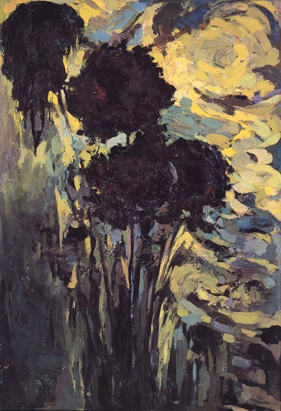 Mansoureh Hosseini, Black Chrysanthemums, 1986
