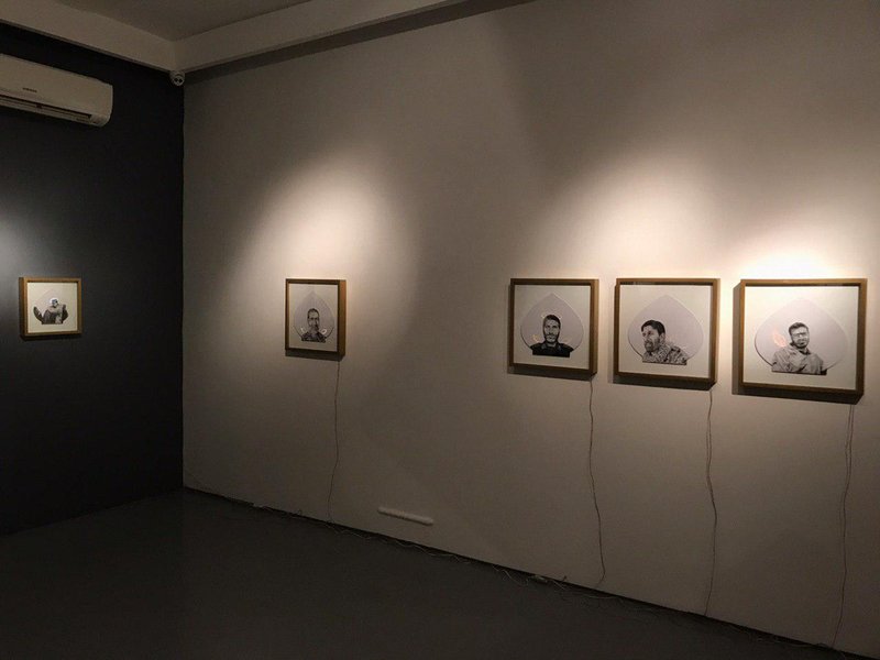 The Saints Battlefield, installation view