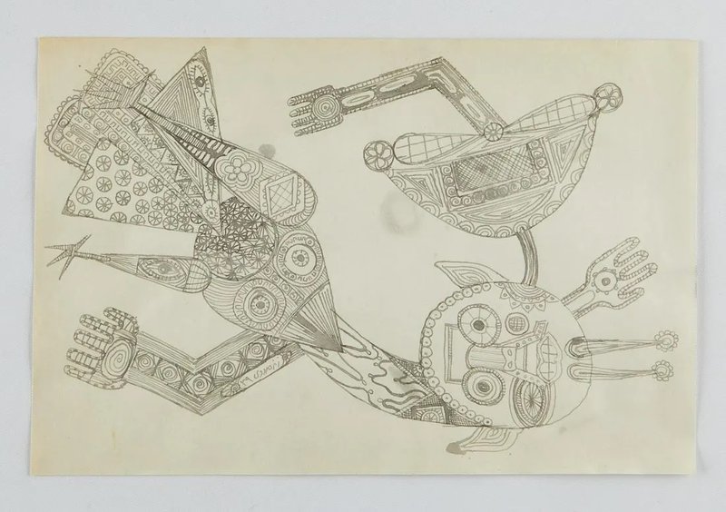 Charles Hossein Zenderoudi, Untitled, 1960
