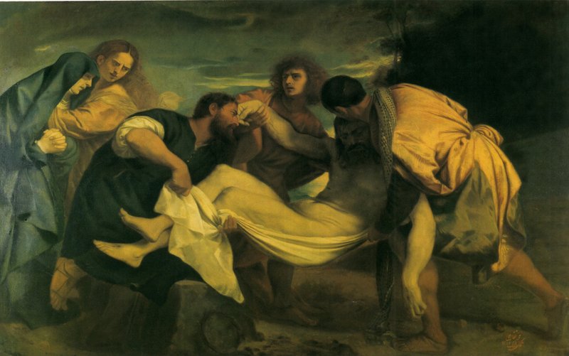 Mohammad Ghaffari, The Burial of Jesus, 1892