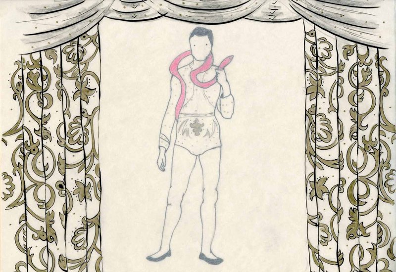Avish Khebrezadeh, Drawing for Theater + Edgar III, 2010