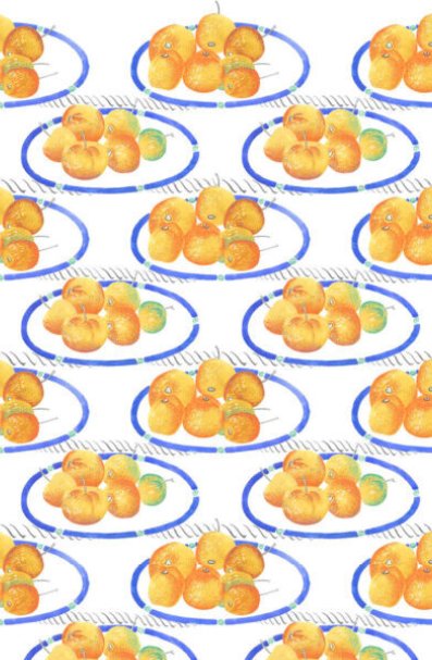 Eric Ravilious, Wallpaper Design: Butterball Crab Apples on a Plate, 1924