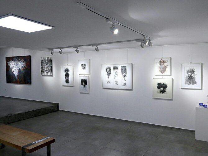 Paint Calligraphy Drawing, installation view