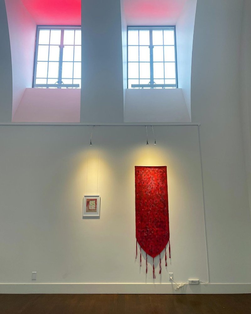 Caged Bird and The Blue Room, installation view