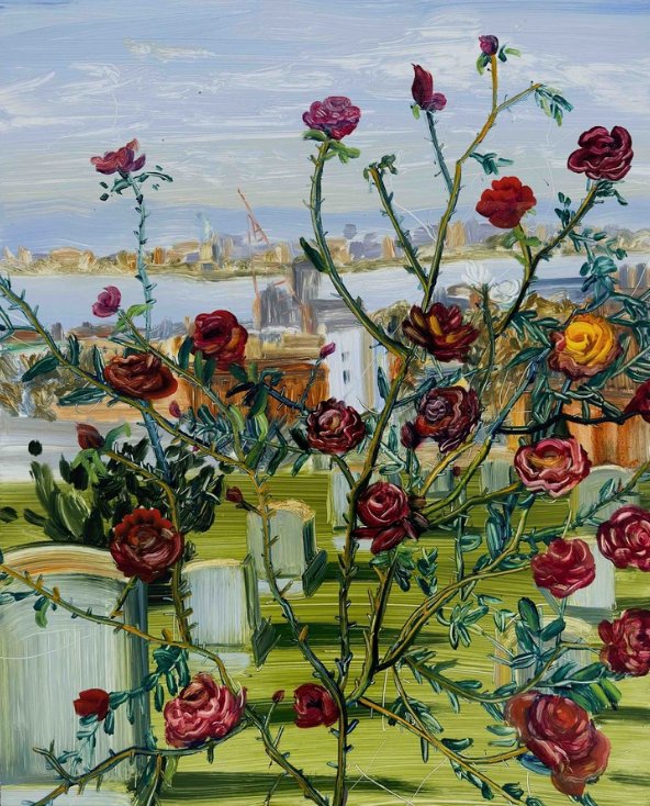 Lasley Wamsley, Roses at Greenwood, 2022