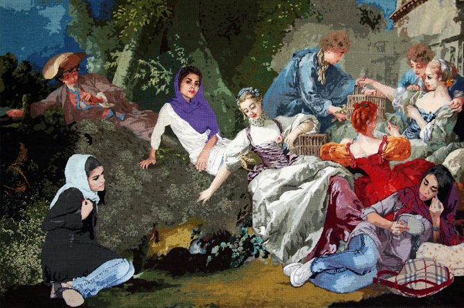 Ghazaleh Avarzamani, Bird Catchers, 2011