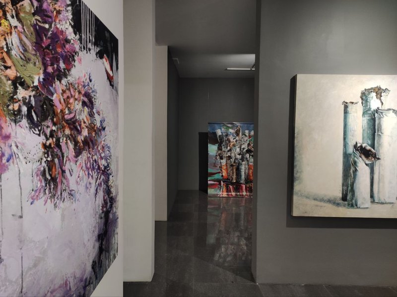 With Stay, installation view