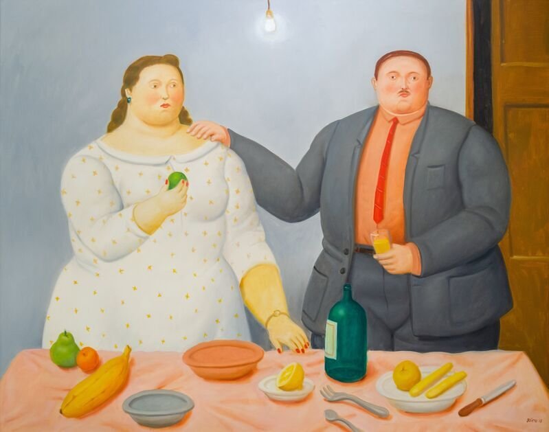 Fernando Botero, Still Life with Couple, 2013